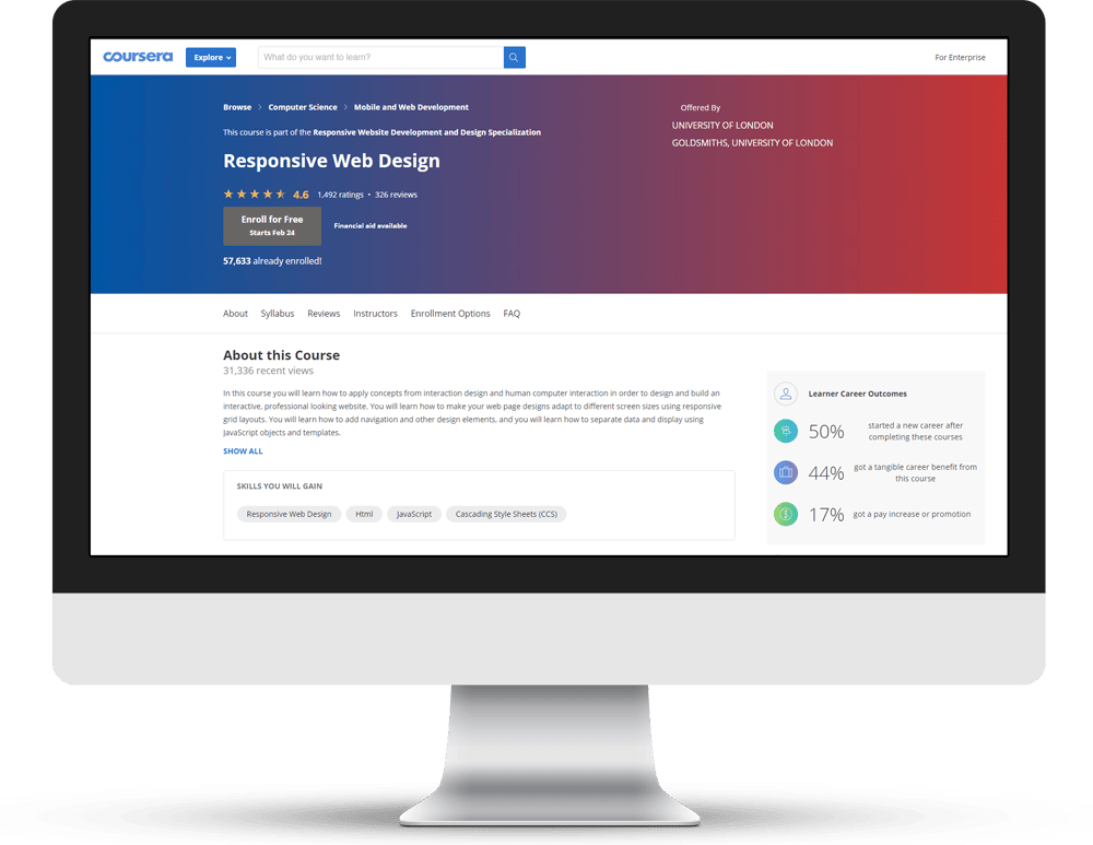 Coursera Responsive Web Design Course Online