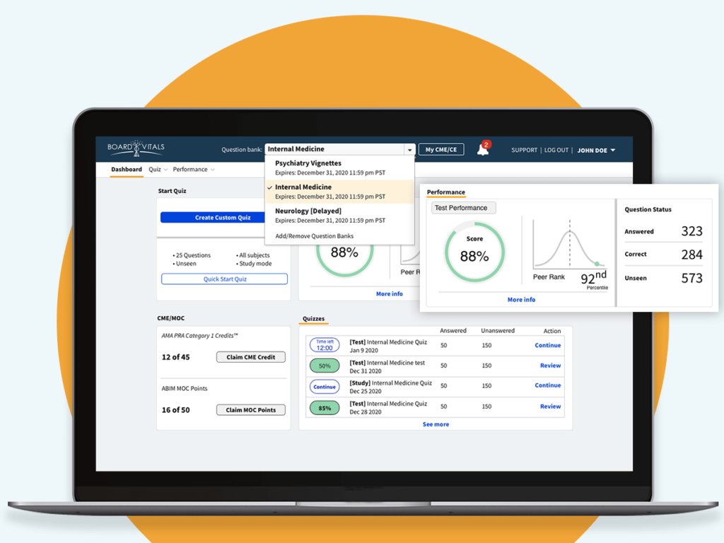 Board Vitals NCLEX Review Performance Analysis and Progress Tracking