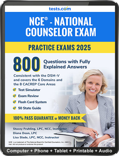 Test.com NCE Practice Exams Plus