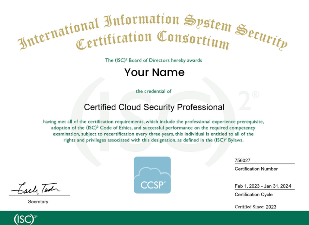 CCSP Certification