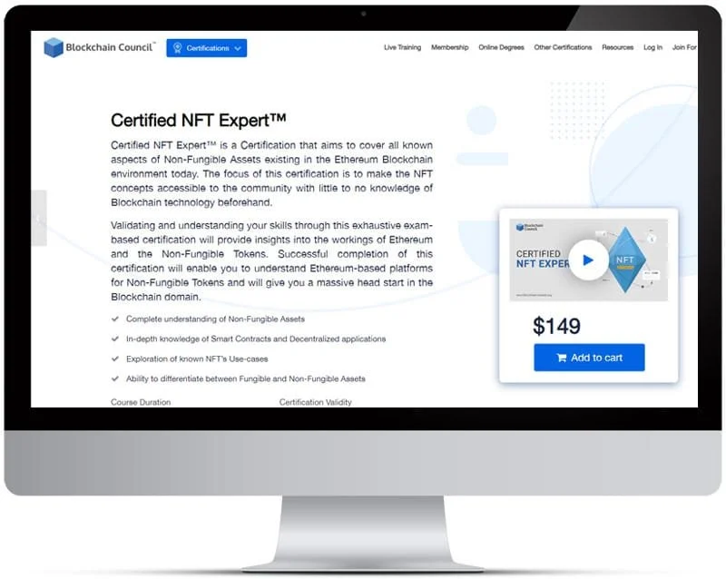 Blockchain Council - NFT Certification Course