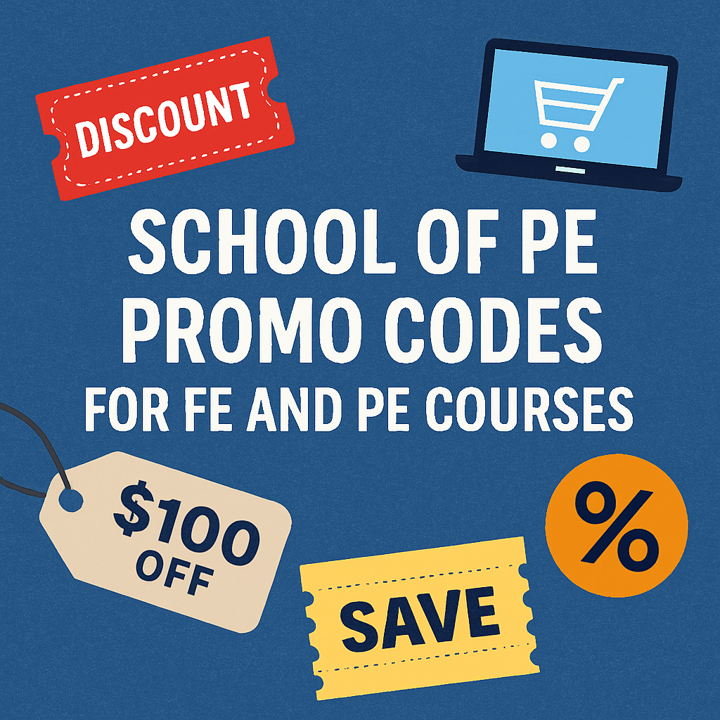 School of PE Promo Codes for PE and FE Courses
