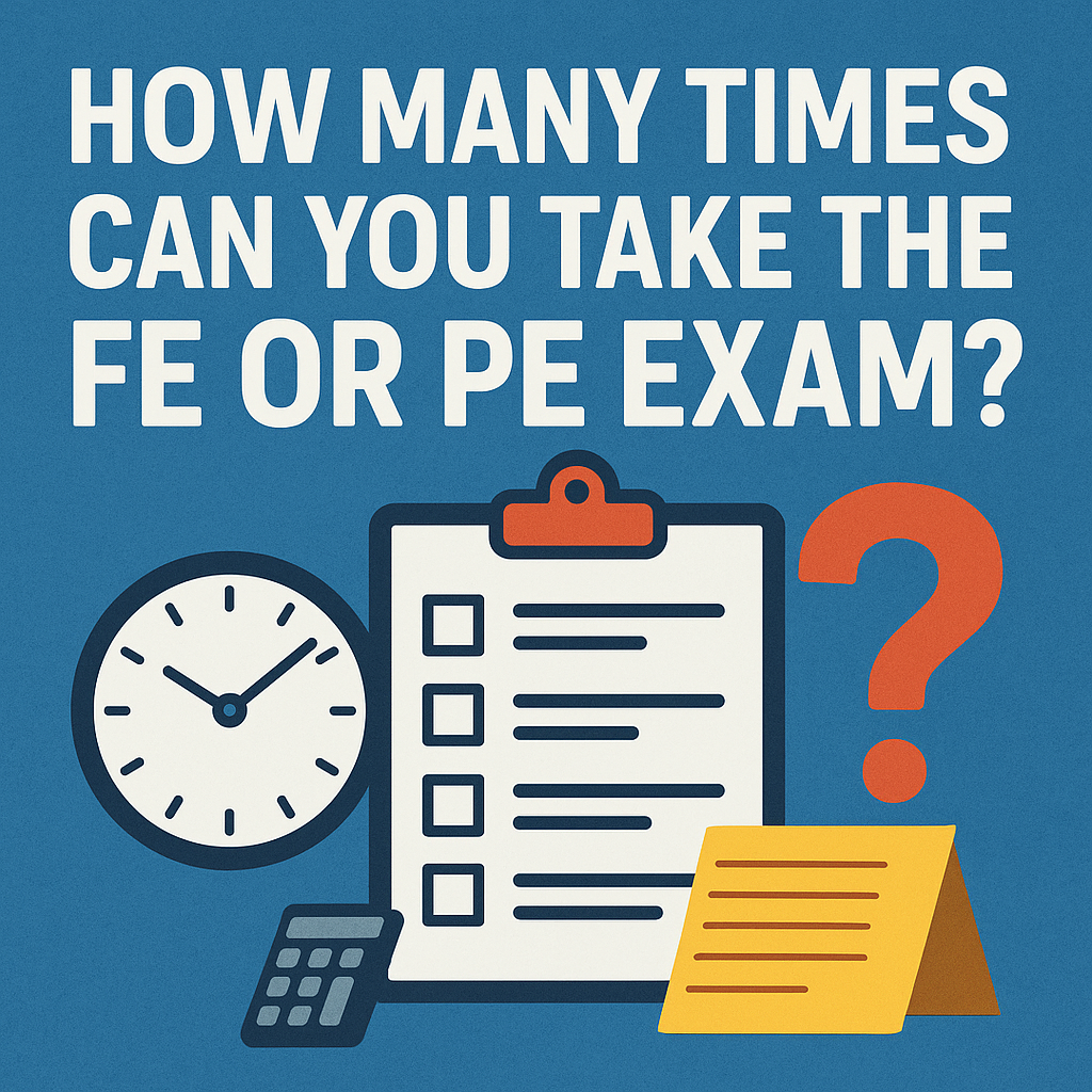 How Many Times Can You Take the FE or PE Exam?