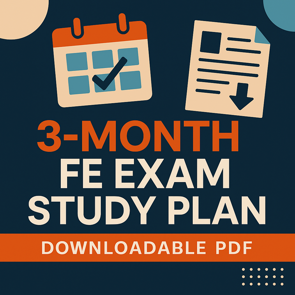3-Month FE Exam Study Plan (with PDF Download)
